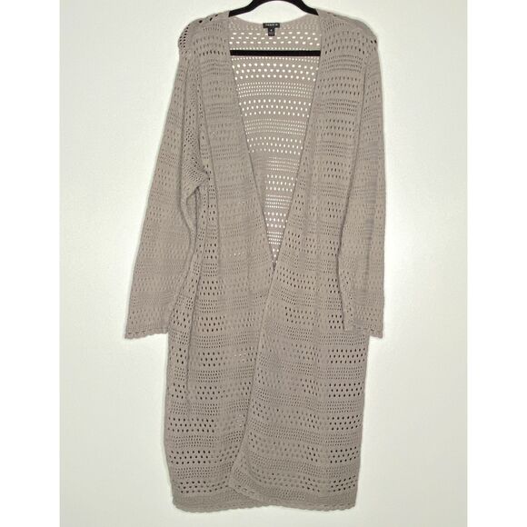 Torrid Pointelle Cardigan Open Knit Front Duster Longline Sweater Womens Size 4X - Picture 1 of 11